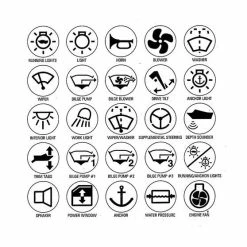 BLA ISO Label Set To To Suit Switch Panels.