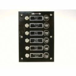Blueline BEP Switch Panel 6 Gang Bakelite