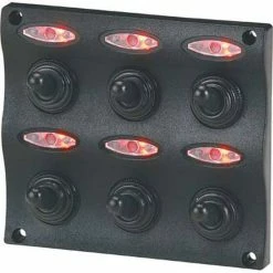 Blueline LED Switch Panel 6 Gang