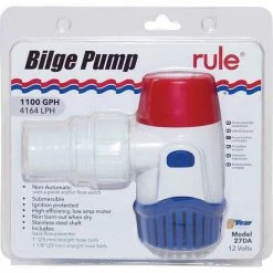 Rule Bilge Pump 12V 500GPH 11 Rule Bilge Pump 12V 500GPH -Marine Electrical shop BCF 552300 00 1100GPH hi res