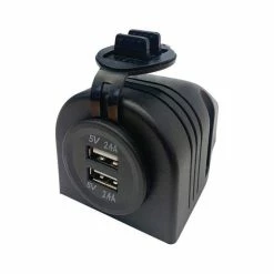 KT Cables 1A - 2.1A 12v Surface Mount Dual LED USB