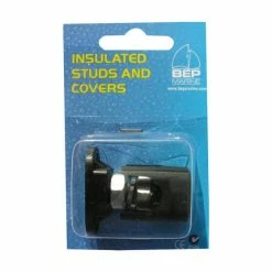 BEP Single Insulated 6mm Stud With Black Cover