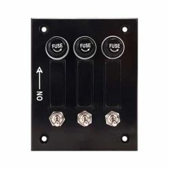 Bowline Switch Panel 3 Gang Bakelite Black