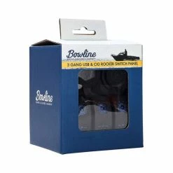 Bowline Switch Panel 3 Rocker 2 USB Plus Cigarette Socket -Marine Electrical shop BCF 631749 08 hi res