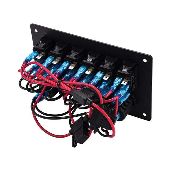 Bowline Switch Panel 6 Rocker 2 USB Plus Cigarette Socket 2 Bowline Switch Panel 6 Rocker 2 USB Plus Cigarette Socket - Image 2