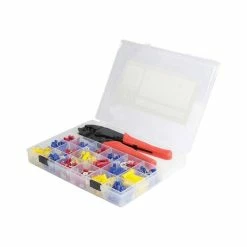 KT Cables Insulated Terminal Kit Assortments With Ratchet Crimper